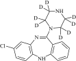 N-Desmethyl Clozapine-d8