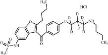 Dronedarone EP Impurity A-d6 HCl