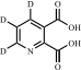 "2,3-Pyridinedicarboxylic Acid-d3 (Major)"