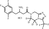 rac-Sitagliptin-d4 HCl