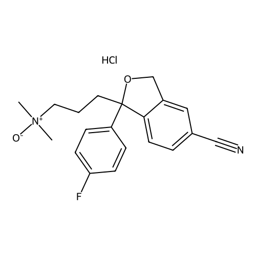 "Escitalopram EP Impurity H HCl (Citalopram USP Related Compound E, Citalopram N-Oxide HCl)"